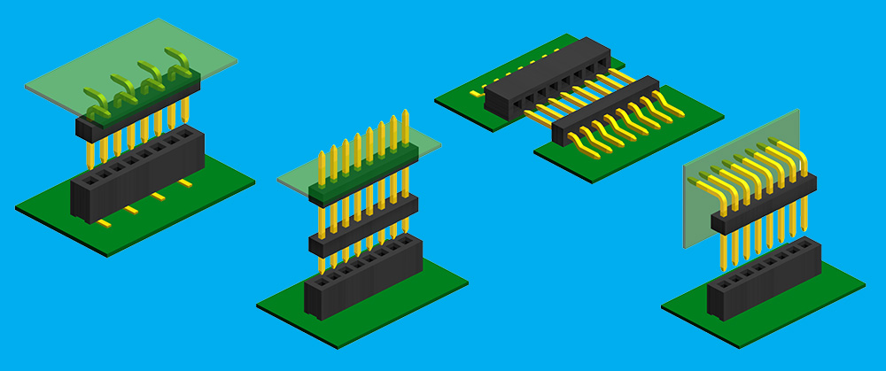 1mm Pitch board to board connector - PCN mating options