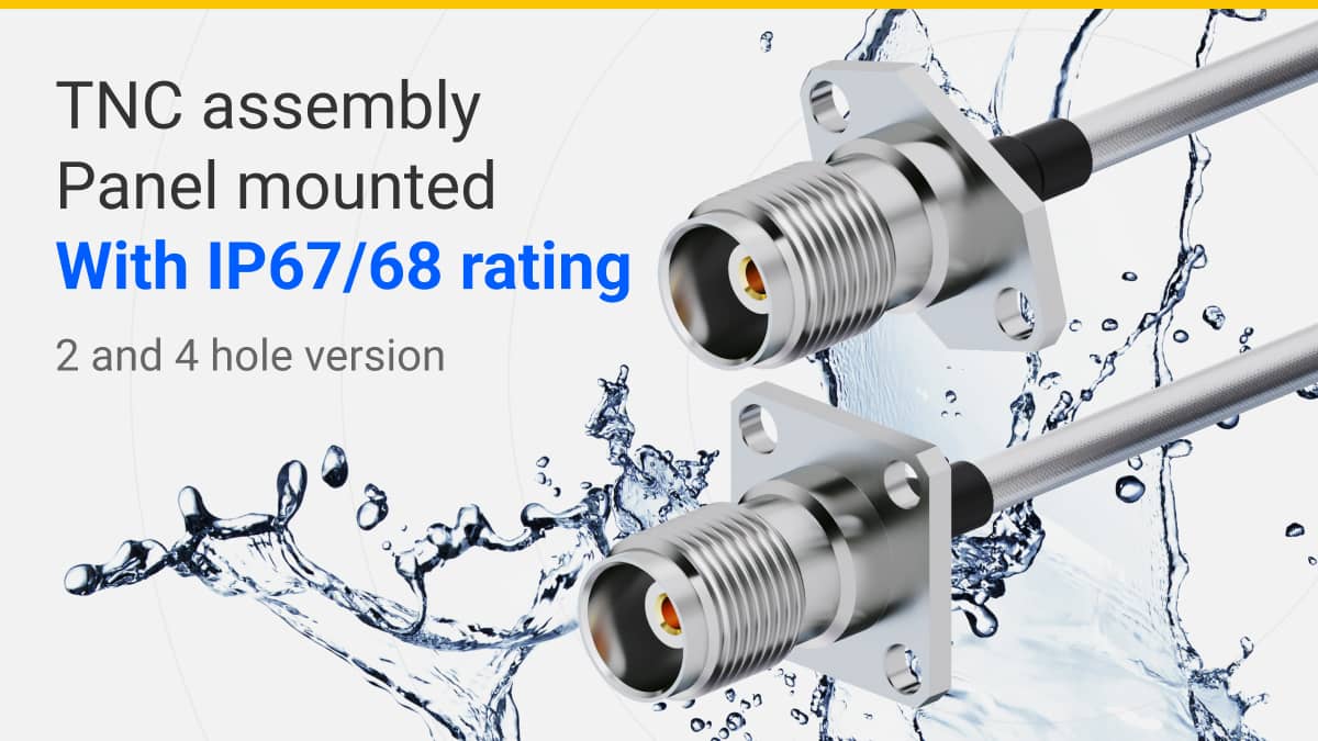 PCB Mount SMA connectors with IP67/68 rating