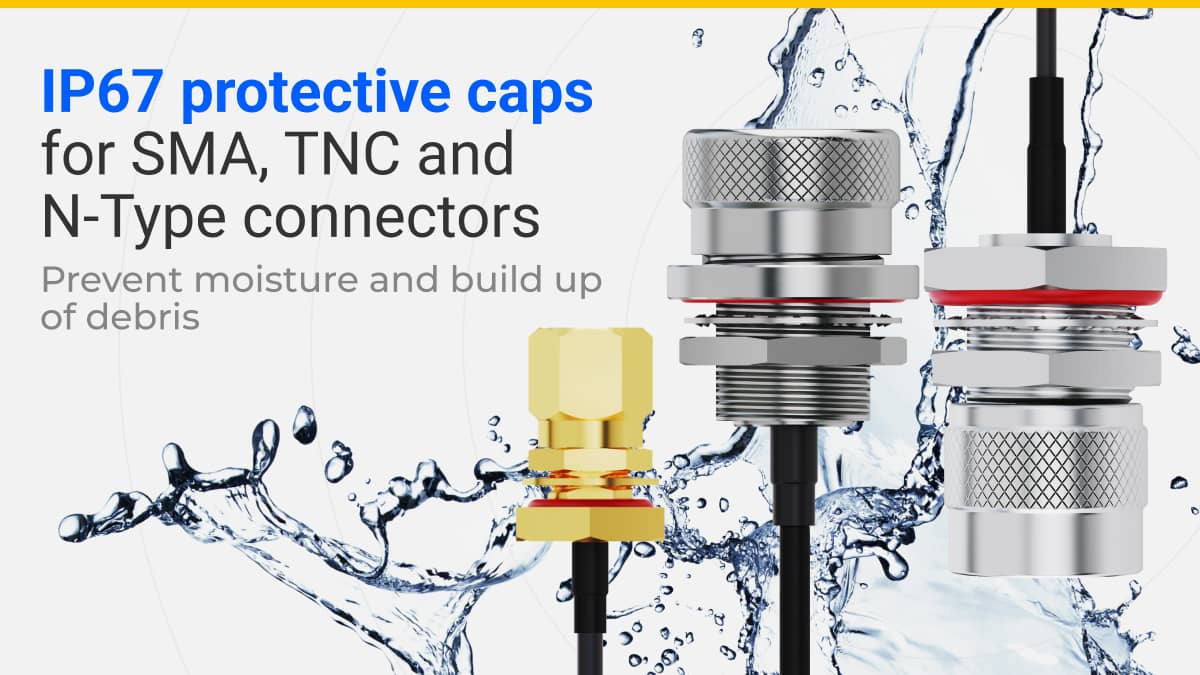 IP67 Coaxial Connector Caps Waterproof Dustproof