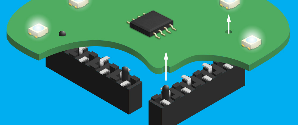 SMT Connectors with Pegs