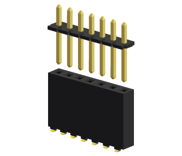 PCB Header and receptacle insulators