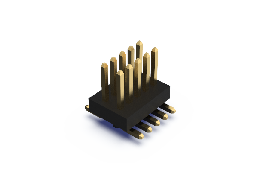 0.8mmx1.2mm Dual row, Surface mount Header (Male)