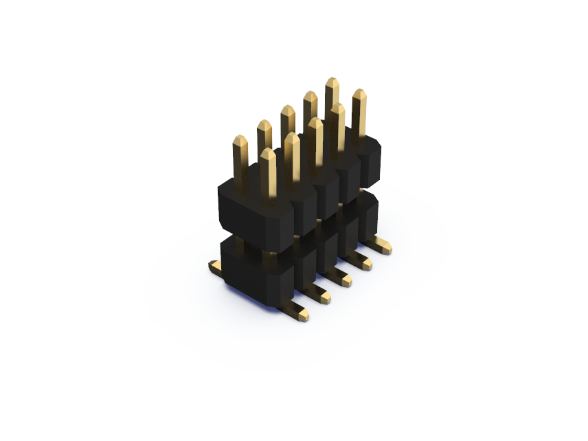 1.00mm Dual row, Surface mount Header (Male)