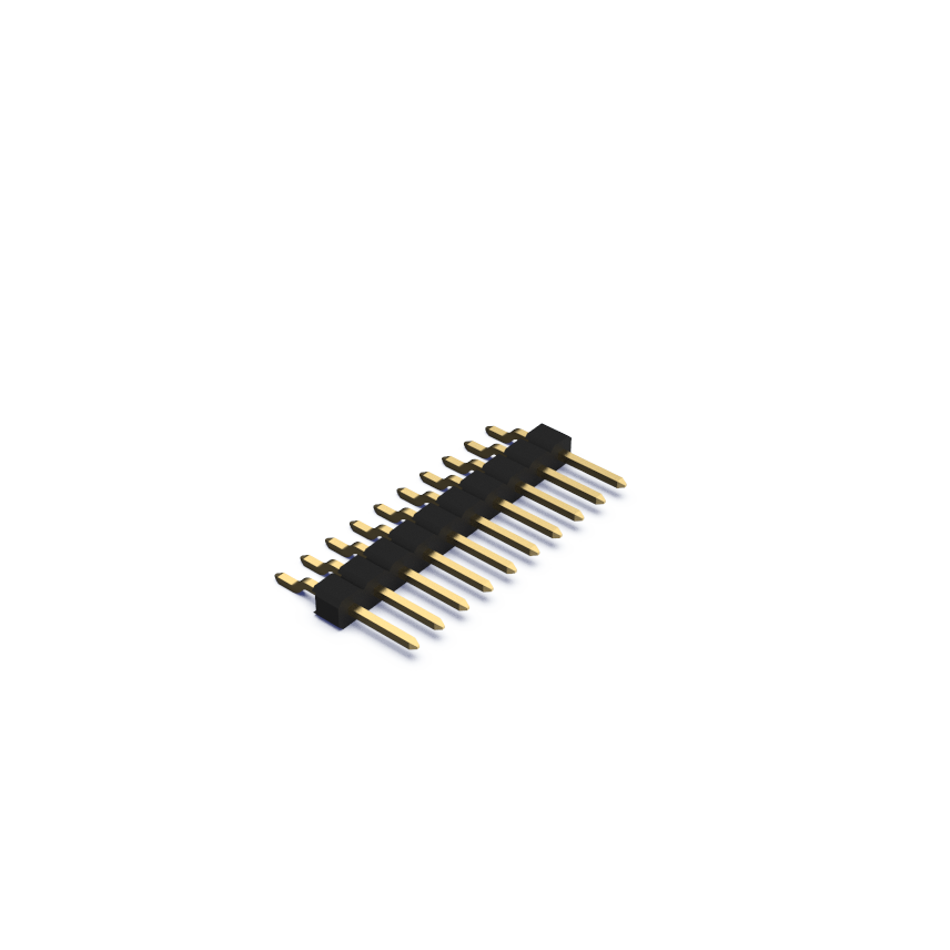 2.54mm Single row, Surface mount Header (Male)