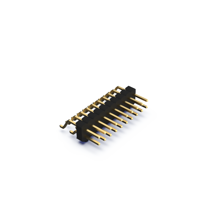 2.54mm Dual row, Surface mount Header (Male)